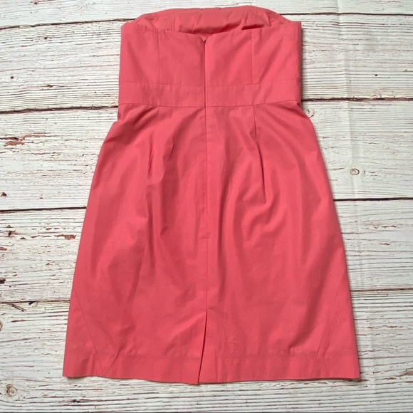 COPY - J. Crew Strawberry Pink Strapless Dress Sz 4 - Picture 15 of 15